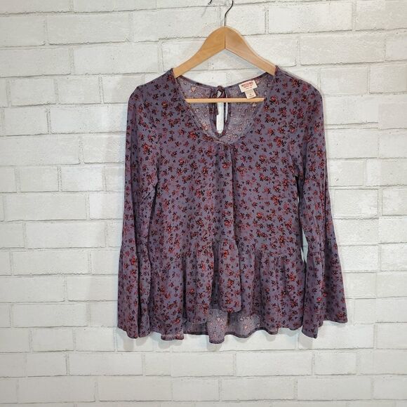 Mossimo Supply Co Floral Blouse - Picture 1 of 14